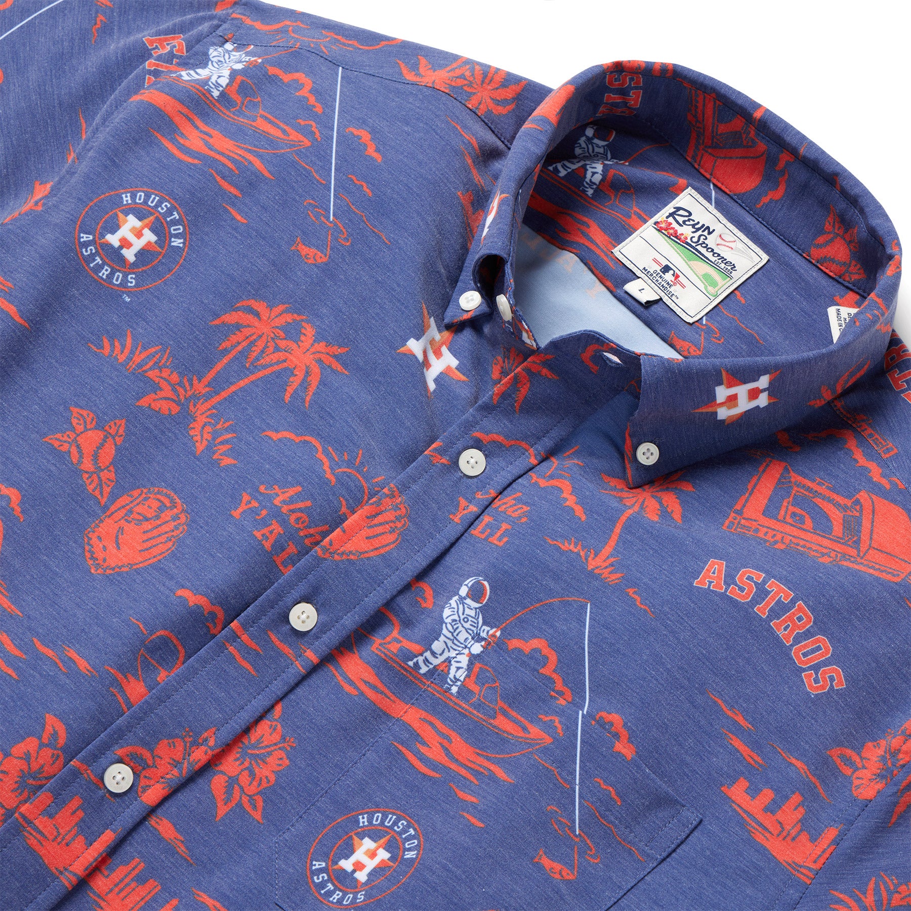 houston astros dress shirt MLB Cooperstown Performance Aloha its crafted for those who lead boldly and dress with unforgettable style Houston Astros Long Sleeve Button