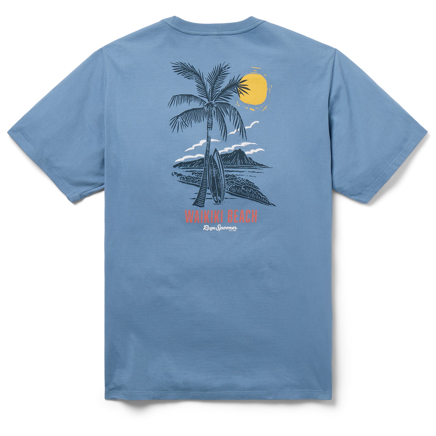 WAIKIKI BEACH GRAPHIC T-SHIRT | Reyn Spooner