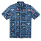 Reyn Spooner WILLIE NELSON AMERICAN ICON BUTTON FRONT in NAVY