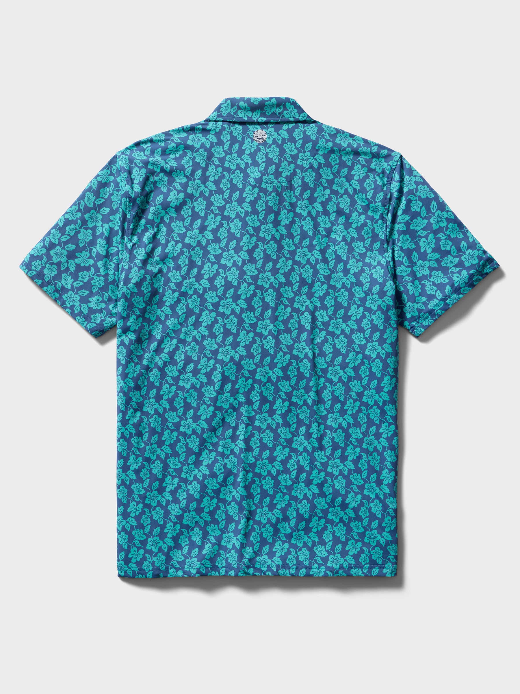 Reyn Spooner CAMELLIAS PERFORMANCE POLO in DARK TEAL