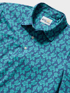 Reyn Spooner CAMELLIAS PERFORMANCE POLO in DARK TEAL