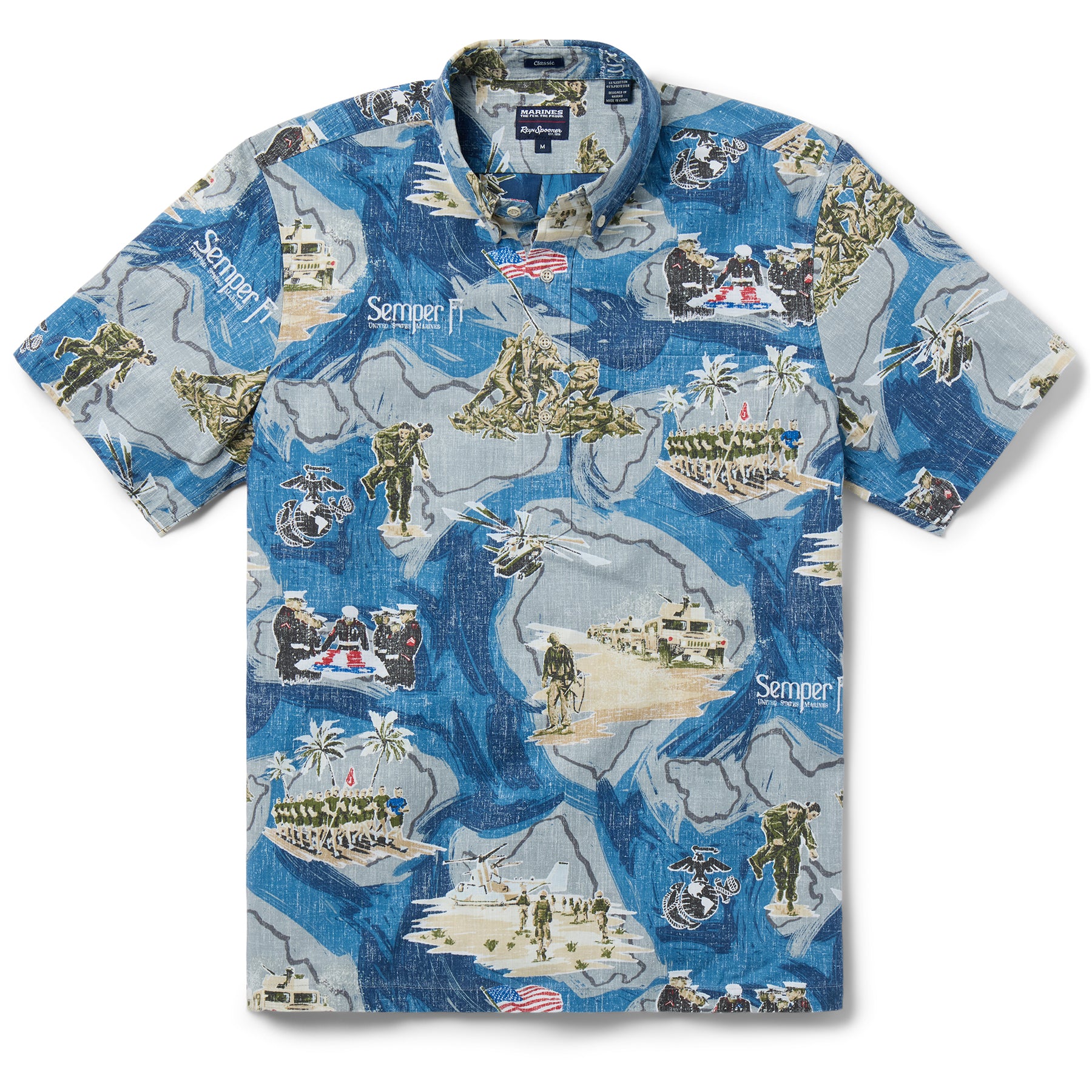 Reyn Spooner MARINES: SEMPER FI PULLOVER in NAVY