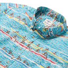 Reyn Spooner CANOE RACING BUTTON FRONT in BLUE