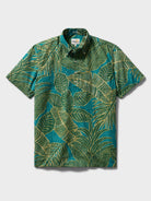 Reyn Spooner FOREST FOLIAGE PULLOVER in GREEN SEA