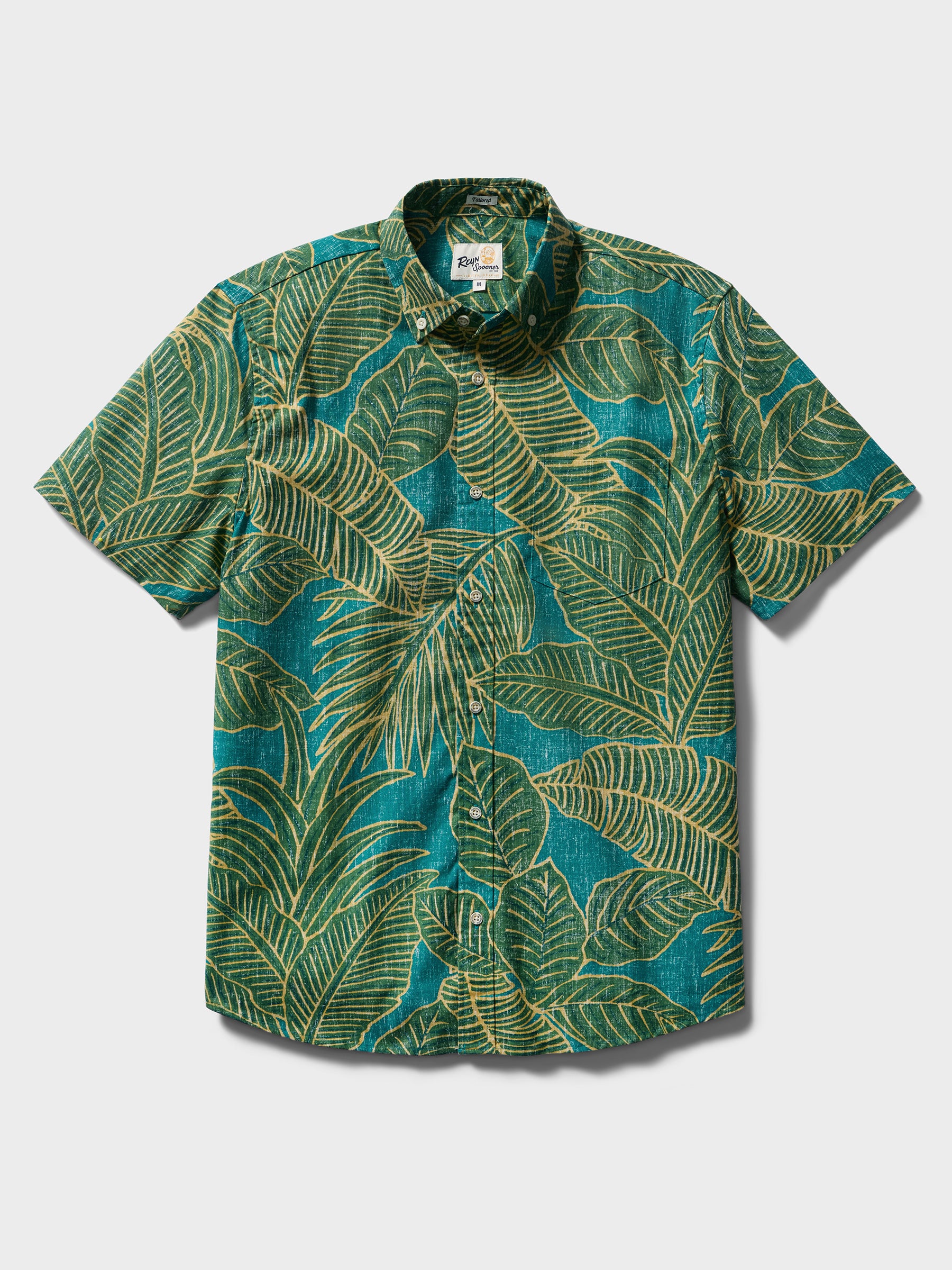 Reyn Spooner FOREST FOLIAGE TAILORED in GREEN SEA