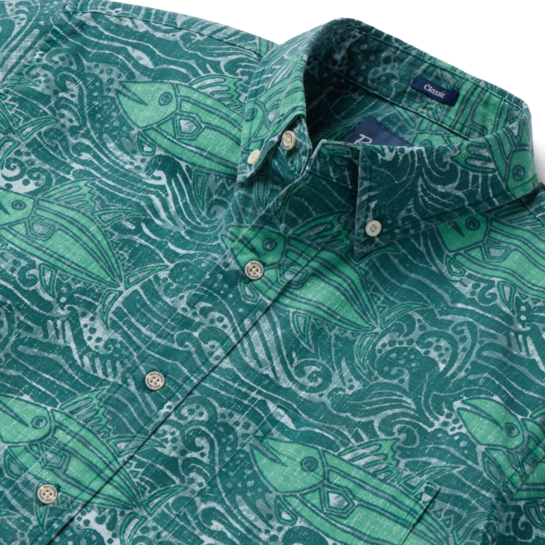 Reyn Spooner AHI NALU BUTTON FRONT in JASPER