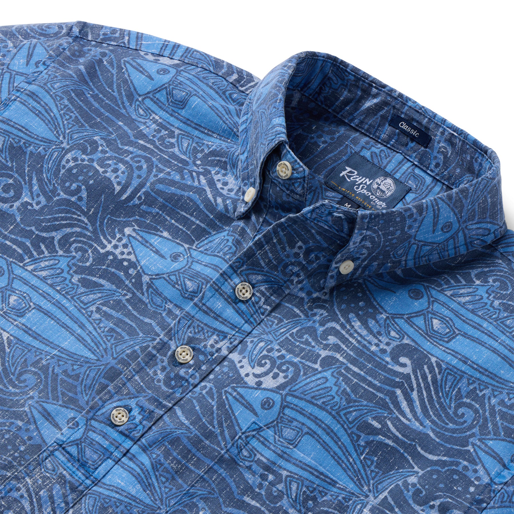 Reyn Spooner AHI NALU PULLOVER in DRESS BLUES