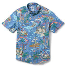 Reyn Spooner GRATEFUL DEAD "FAR OUT" TAILORED in BLUE HORIZON