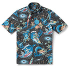 Reyn Spooner COSMOS CRUISIN' BUTTON FRONT in BLACK