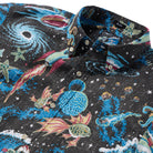 Reyn Spooner COSMOS CRUISIN' BUTTON FRONT in BLACK
