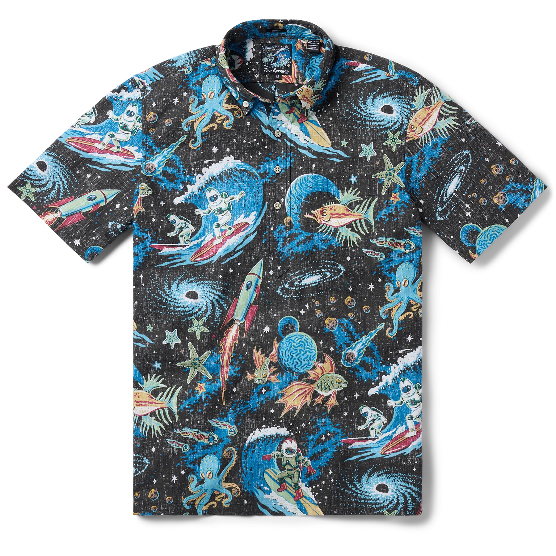 Reyn Spooner COSMOS CRUISIN' PULLOVER in BLACK