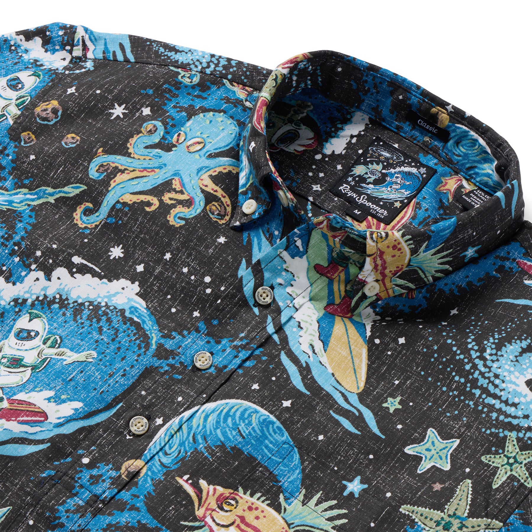 Reyn Spooner COSMOS CRUISIN' PULLOVER in BLACK
