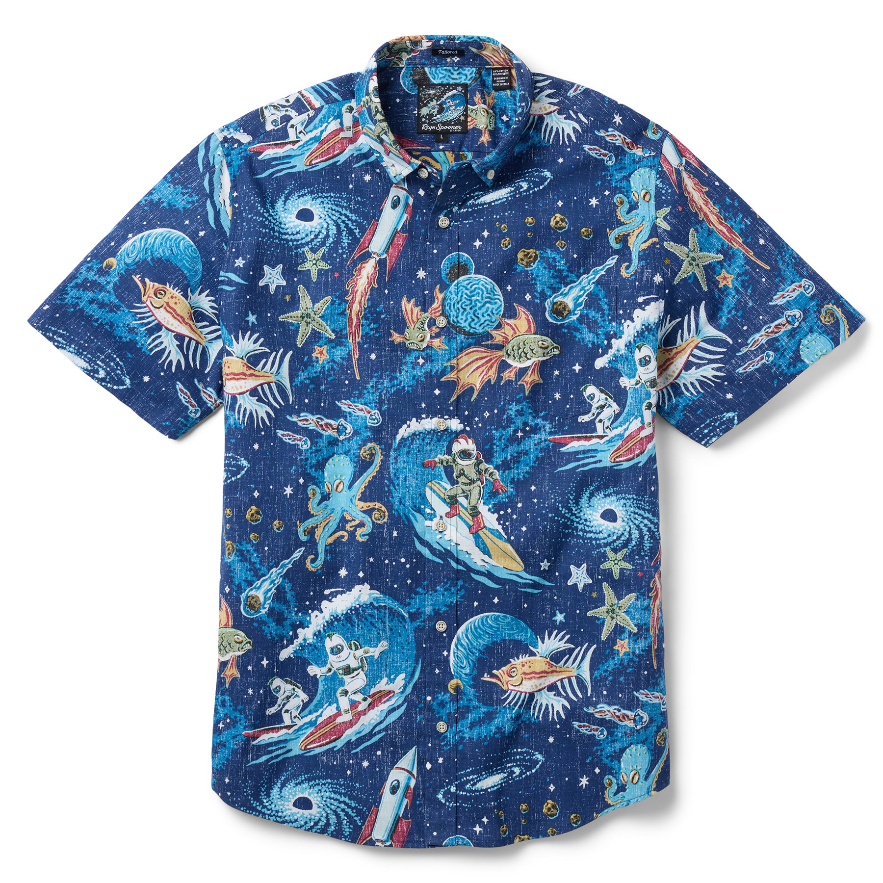 Reyn Spooner COSMOS CRUISIN' TAILORED in NAVY