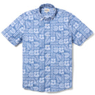 Reyn Spooner TROPICAL TAPA PERFORMANCE ALOHA SHIRT in BLUE