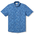 Reyn Spooner LOULU TRAIL PERFORMANCE ALOHA SHIRT in MID BLUE