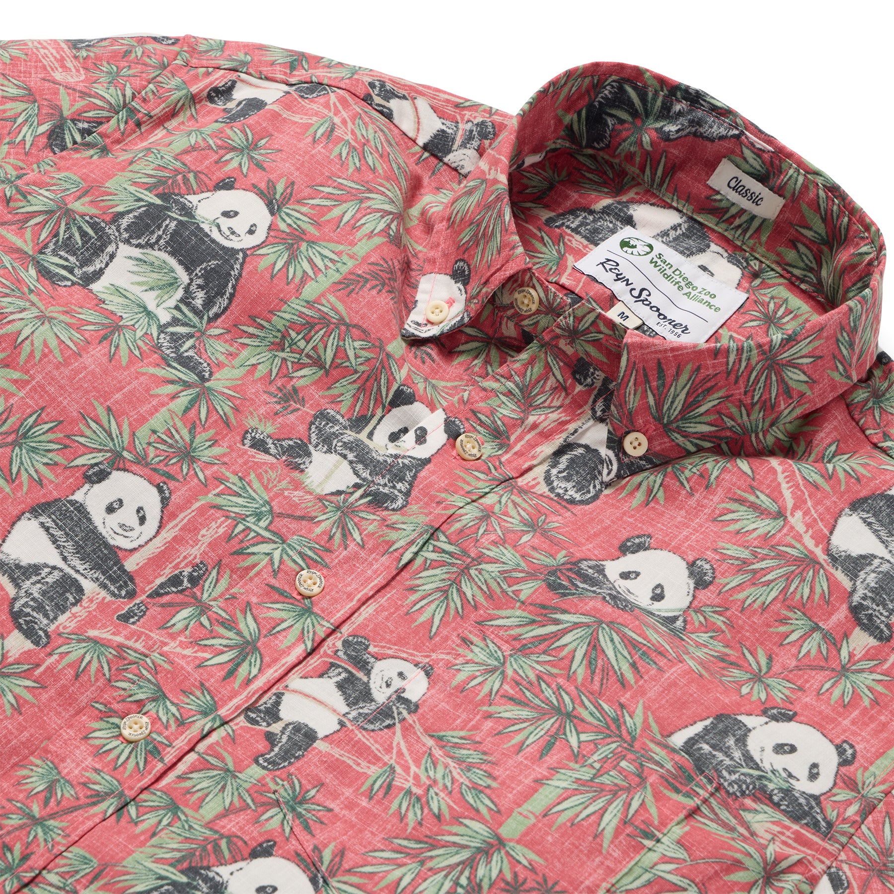 【激レア】 Reyn Spooner PANDA EXPRESS アロハ パンダ SAN DIEGO ZOO PANDAS MEN'S ALOHA SHIRT | Reyn Spooner
