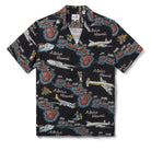 Reyn Spooner BIRDS IN PARADISE CAMP SHIRT in BLACK