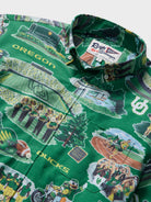 Reyn Spooner UNIVERSITY OF OREGON SCENIC PERFORMANCE ALOHA SHIRT in GREEN