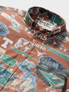 Reyn Spooner UNIVERSITY OF TEXAS SCENIC PERFORMANCE ALOHA SHIRT in BURNT ORANGE