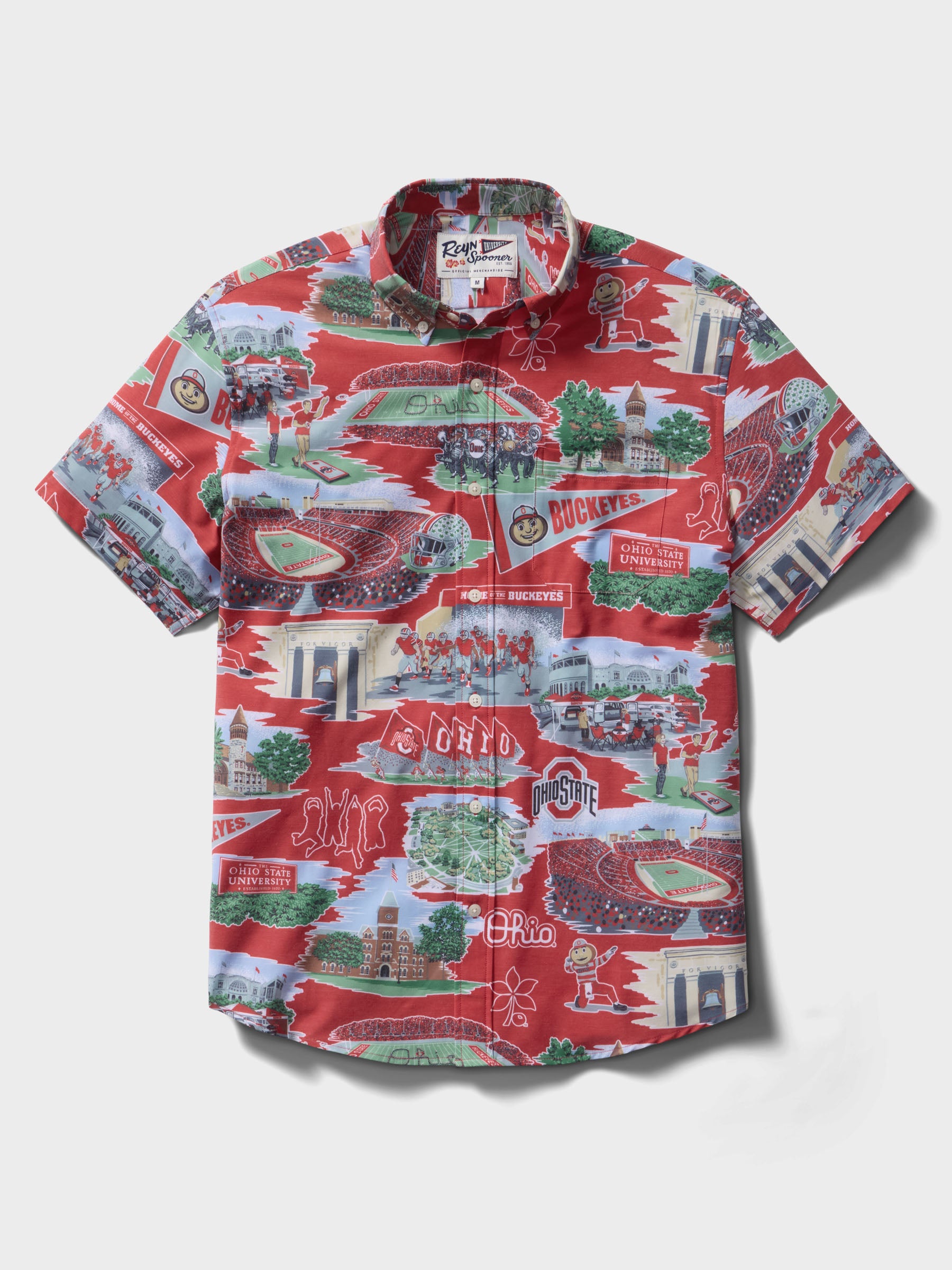THE OHIO STATE UNIVERSITY SCENIC PERFORMANCE ALOHA SHIRT – Reyn