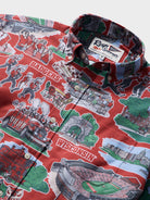 Reyn Spooner UNIVERSITY OF WISCONSIN SCENIC PERFORMANCE ALOHA SHIRT in RED