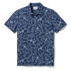 Reyn Spooner BIG BLOOMS PERFORMANCE POLO in NAVY