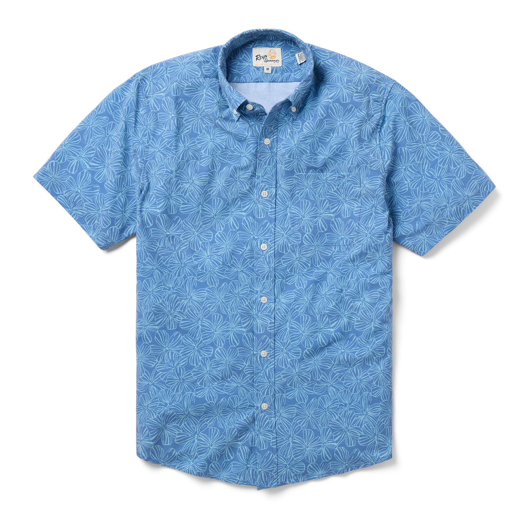 Reyn Spooner MALA MELIA PERFORMANCE ALOHA SHIRT in BLUE
