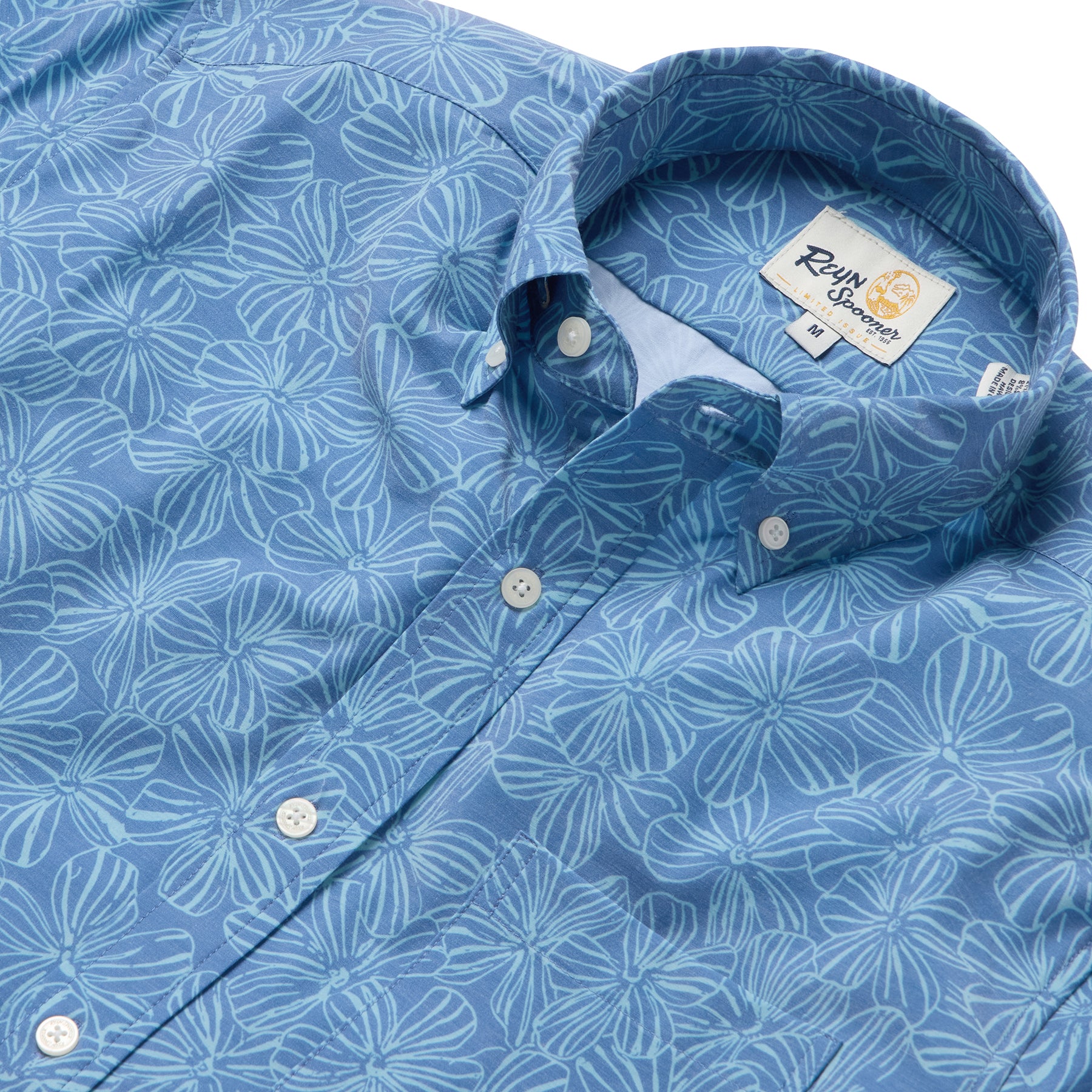 Reyn Spooner MALA MELIA PERFORMANCE ALOHA SHIRT in BLUE