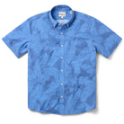 Reyn Spooner TROPICAL SHADE PERFORMANCE BUTTON FRONT in GRAY BLUE