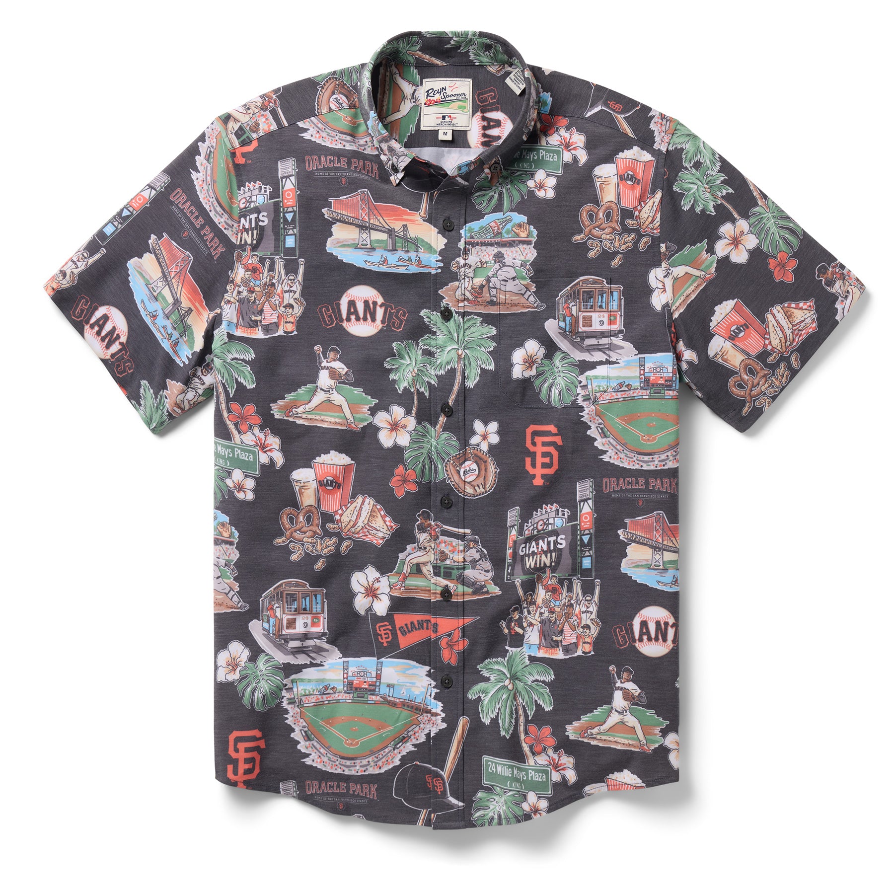 MLB® SAN FRANCISCO GIANTS SCENIC PERFORMANCE ALOHA SHIRT – Reyn
