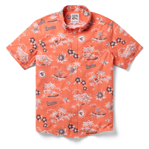 MLB® BALTIMORE ORIOLES COOPERSTOWN PERFORMANCE ALOHA SHIRT – Reyn