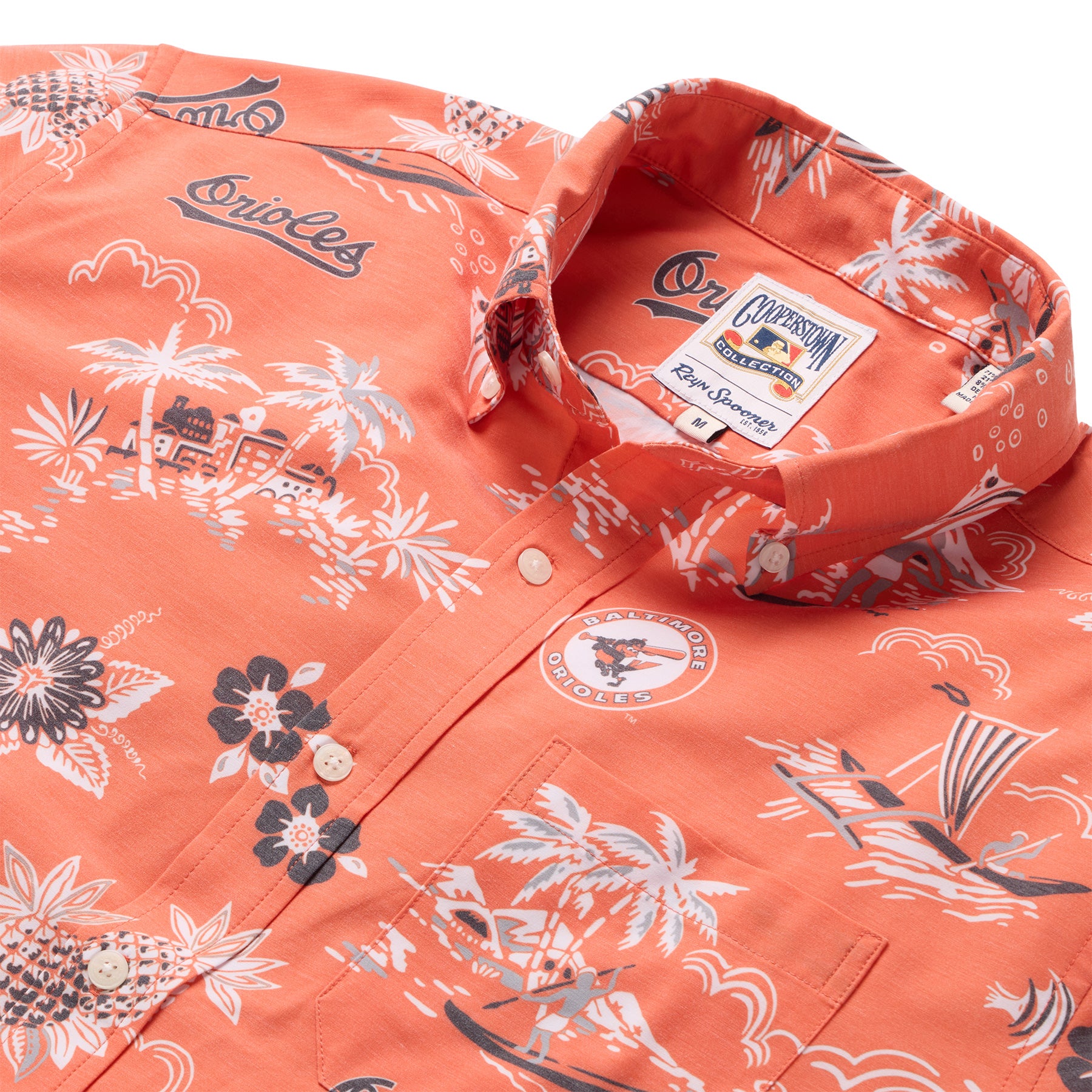 MLB® BALTIMORE ORIOLES COOPERSTOWN PERFORMANCE ALOHA SHIRT – Reyn