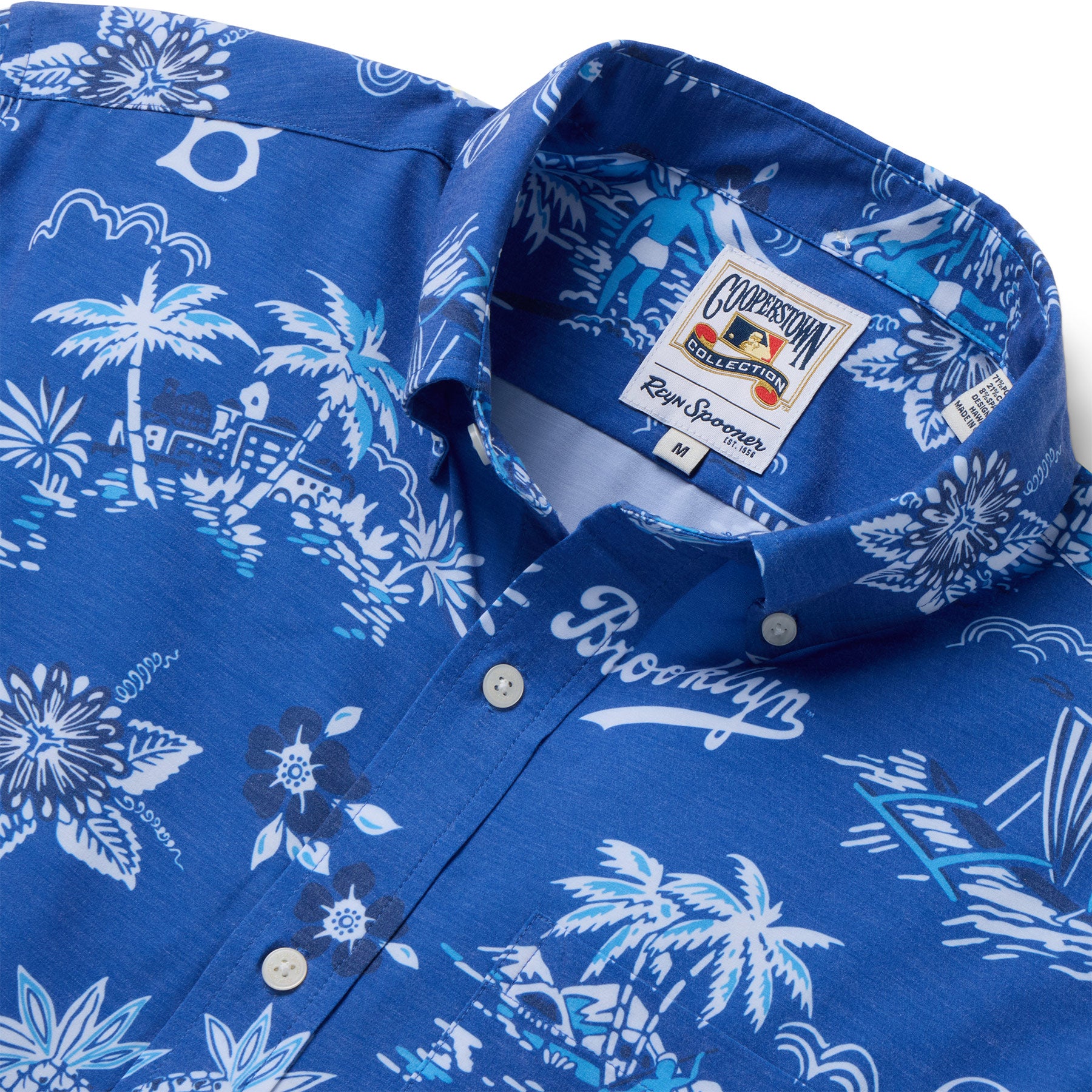 MLB® BROOKLYN DODGERS COOPERSTOWN PERFORMANCE ALOHA SHIRT – Reyn
