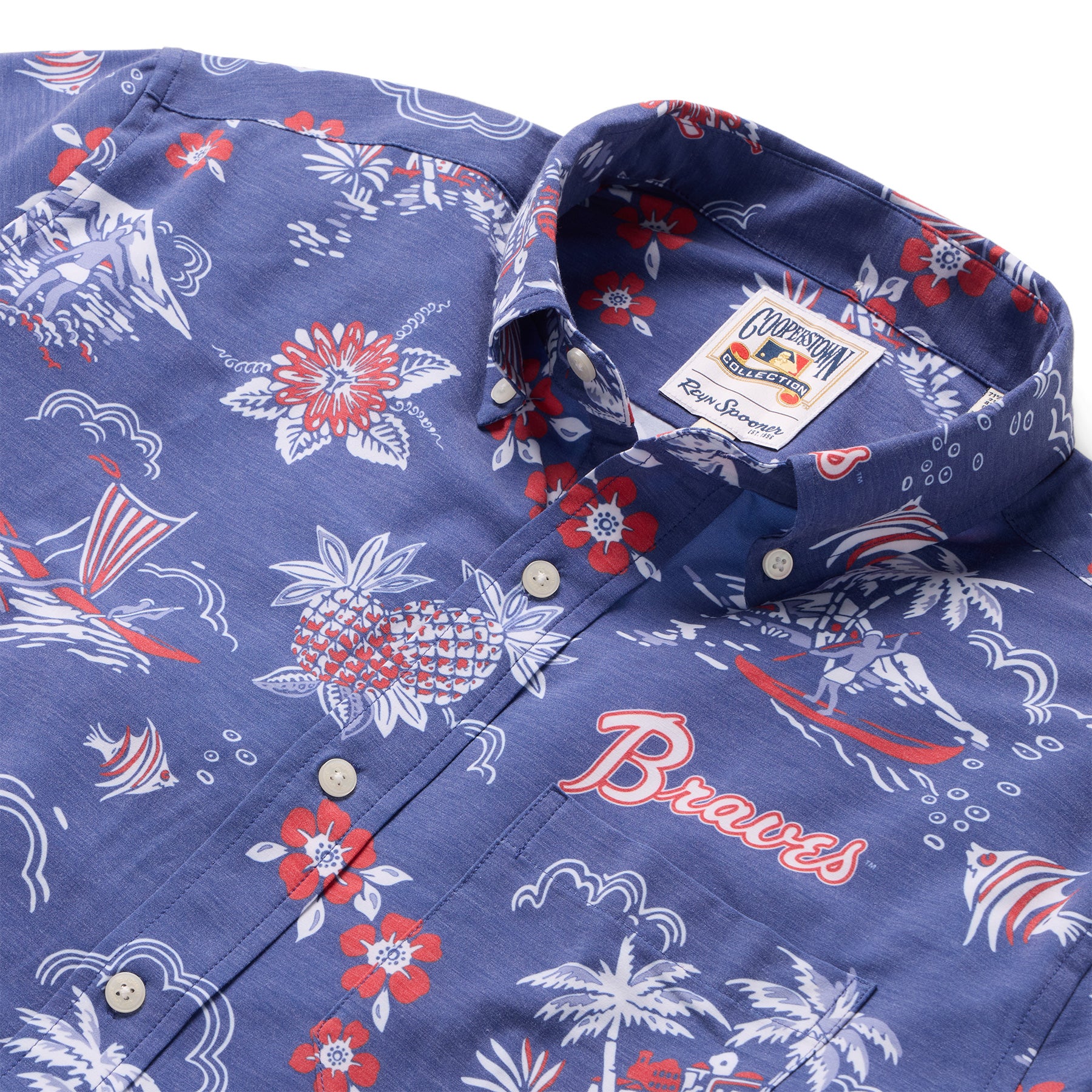 MLB® ATLANTA BRAVES COOPERSTOWN PERFORMANCE ALOHA SHIRT – Reyn Spooner