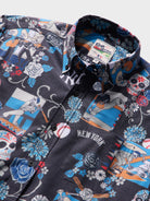 Reyn Spooner MLB® NEW YORK YANKEES DÍA DE LOS MUERTOS PERFORMANCE ALOHA SHIRT in BLACK