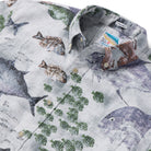 Reyn Spooner HANAUMA BAY BY NAOKI BUTTON FRONT in LIGHT GREY