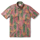 Reyn Spooner BIRDS IN BLOOM BUTTON FRONT in APPLE