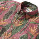 Reyn Spooner BIRDS IN BLOOM BUTTON FRONT in APPLE