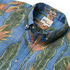 Reyn Spooner BIRDS IN BLOOM BUTTON FRONT in MOONLIGHT BLUE