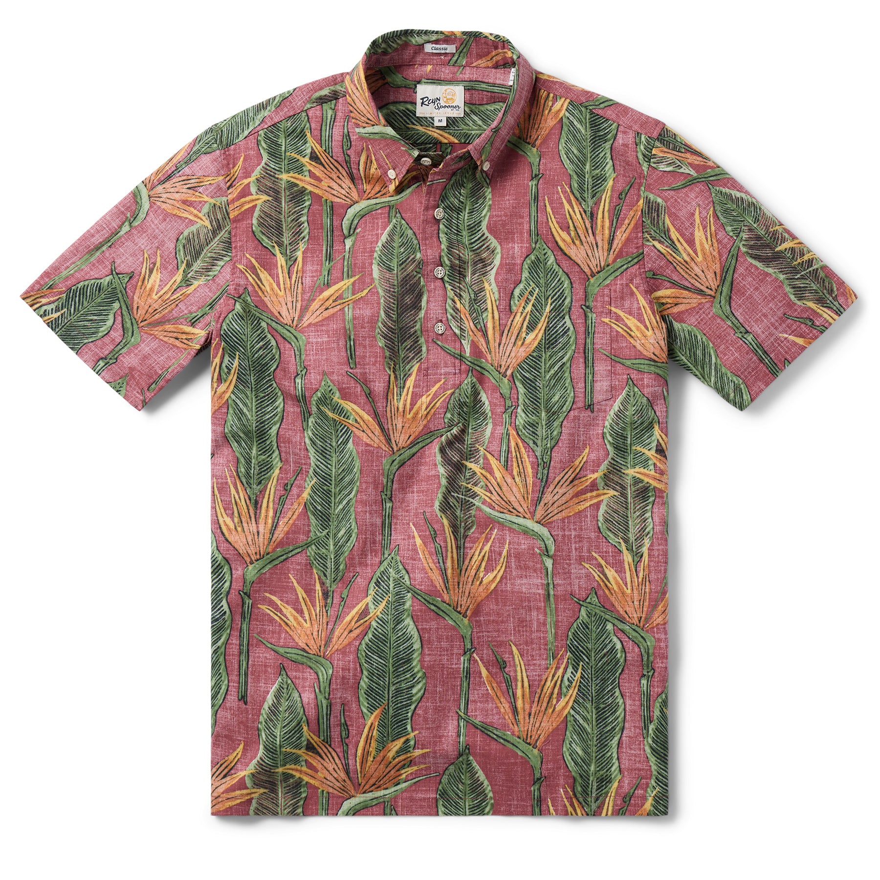 Reyn Spooner BIRDS IN BLOOM PULLOVER in APPLE