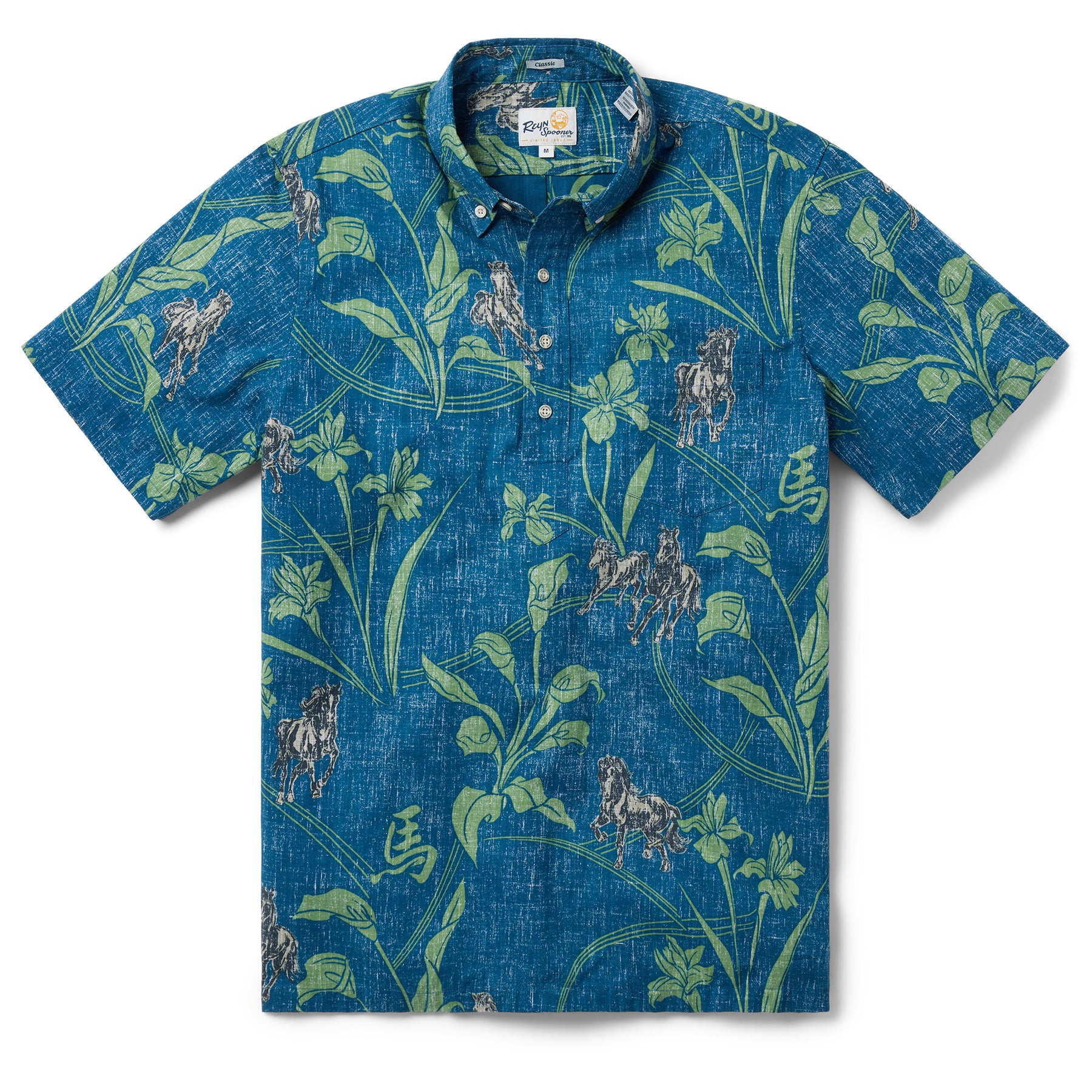 Reyn Spooner YEAR OF THE HORSE 2026 PULLOVER in DARK TEAL