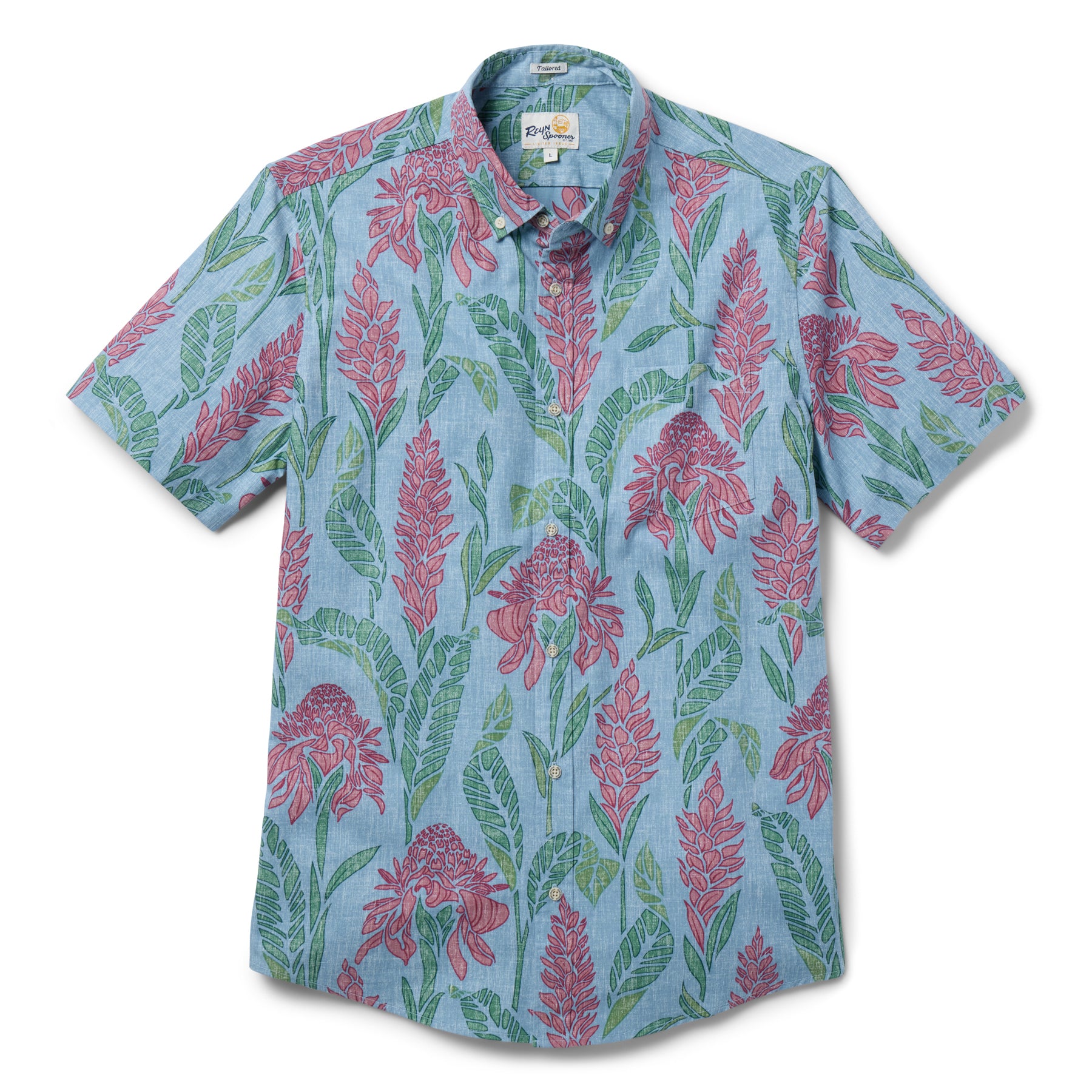 Reyn Spooner GINGER BURST TAILORED in DUSTY BLUE