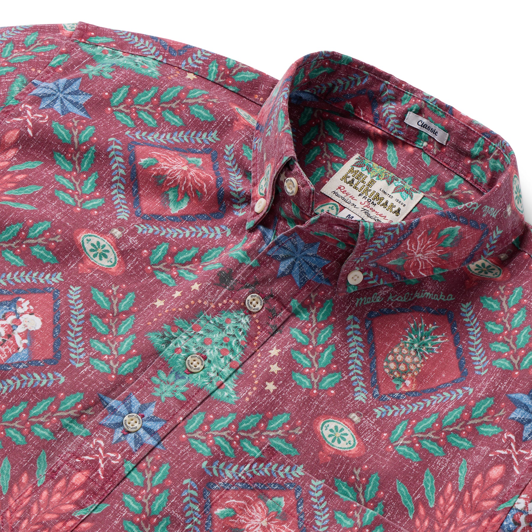 Reyn Spooner HAWAIIAN CHRISTMAS 2025 PULLOVER in HOLIDAY RED