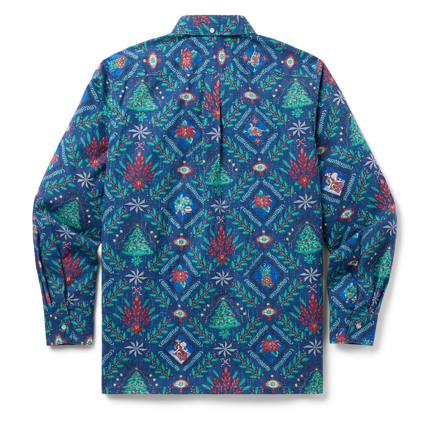 Reyn Spooner HAWAIIAN CHRISTMAS 2025 LONG SLEEVE in NAVY