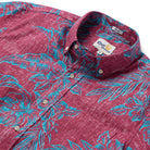 Reyn Spooner HIBISCUS BLISS BUTTON FRONT in MAROON