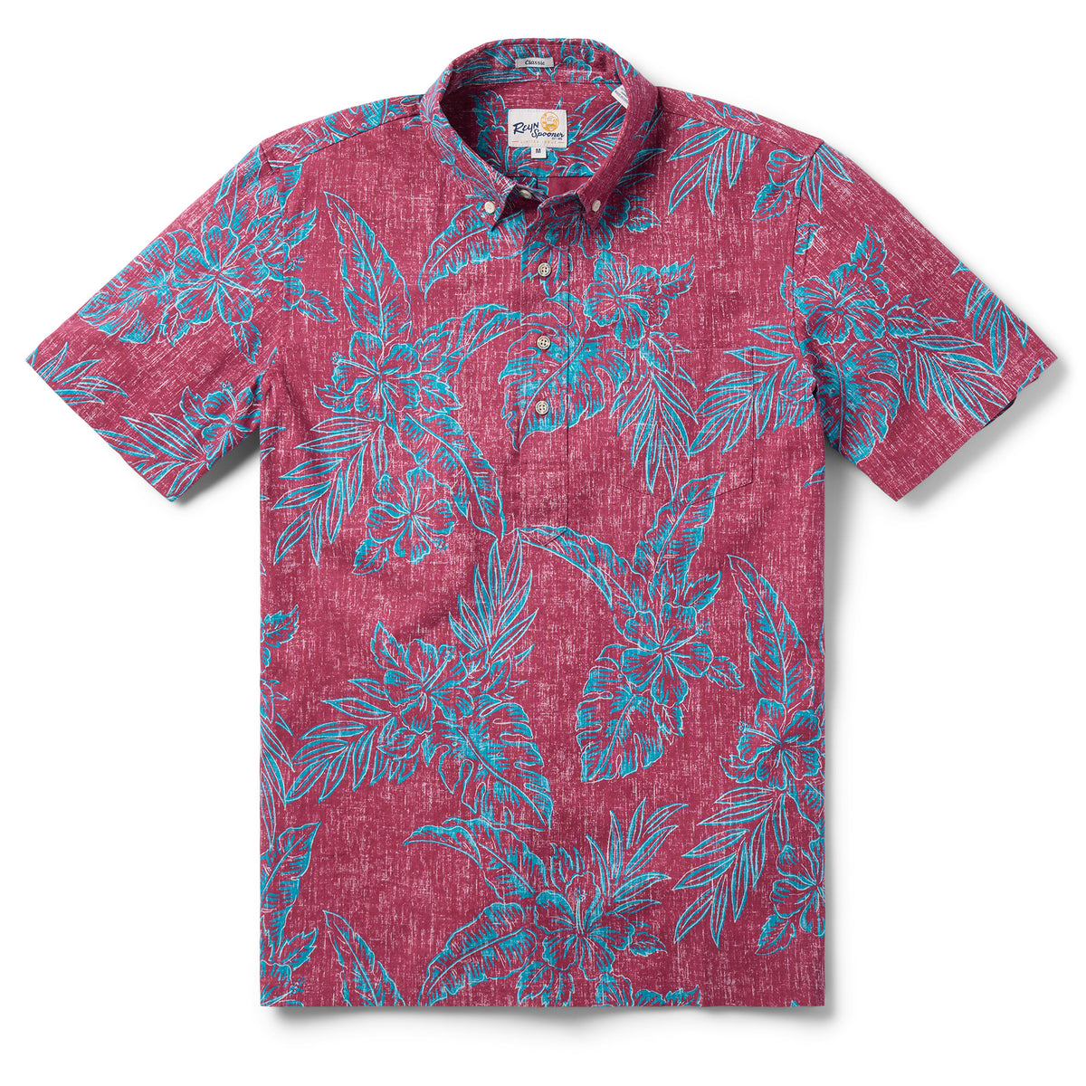 Reyn Spooner HIBISCUS BLISS PULLOVER in MAROON