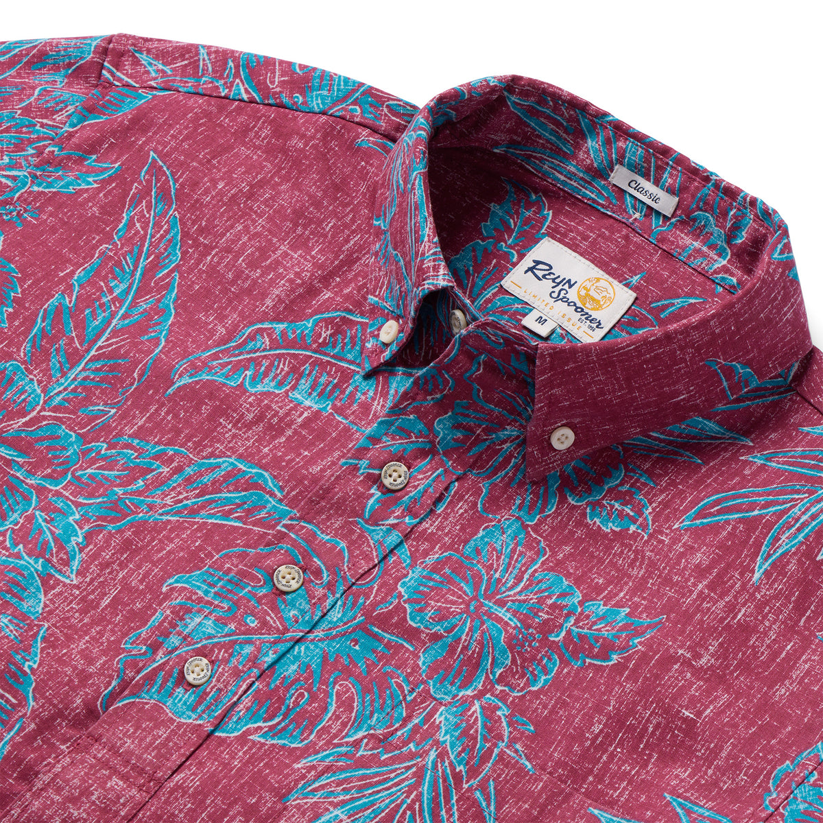 Reyn Spooner HIBISCUS BLISS PULLOVER in MAROON
