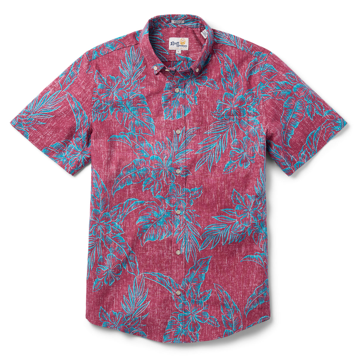 Reyn Spooner HIBISCUS BLISS TAILORED in MAROON