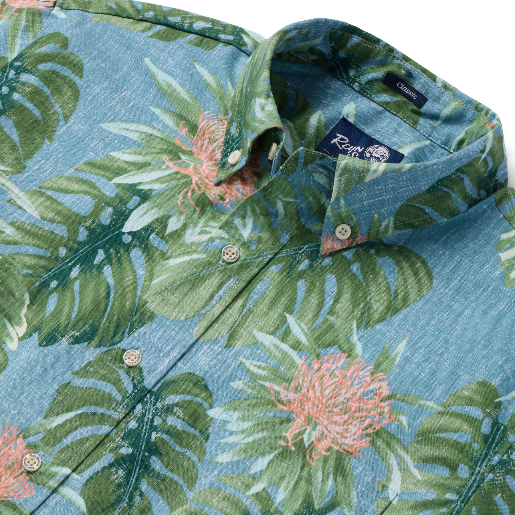 Reyn Spooner MAKENA BUTTON FRONT in SURF BLUE