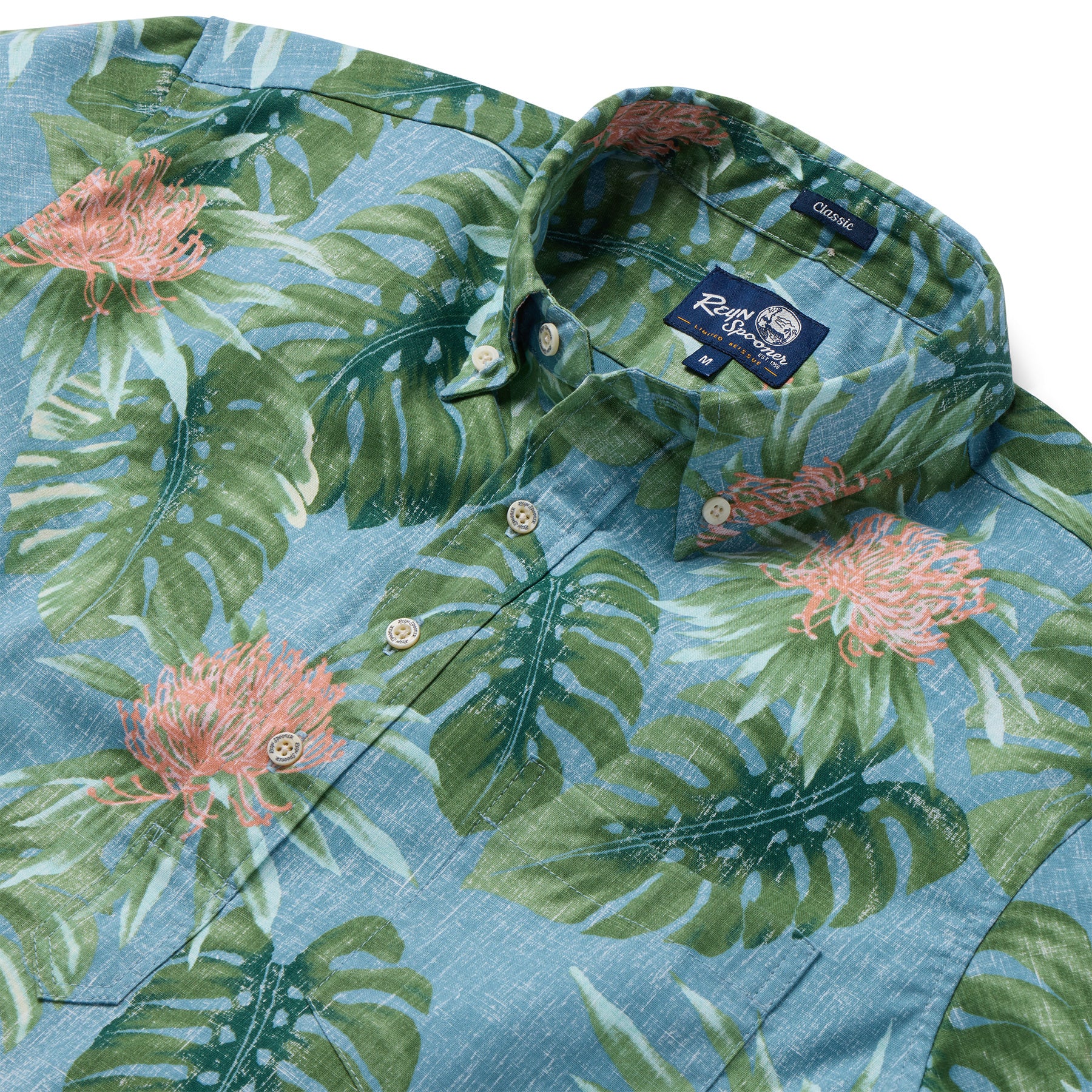 Reyn Spooner MAKENA PULLOVER in SURF BLUE